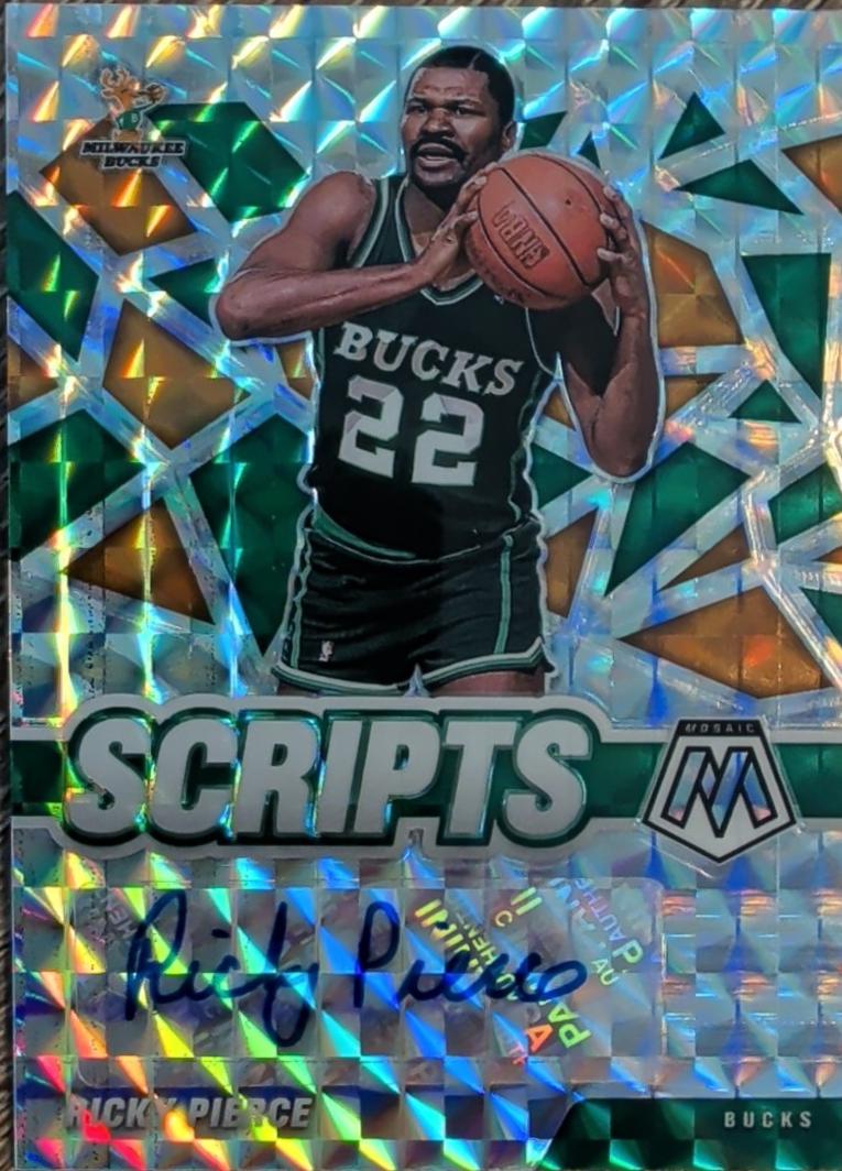 Ricky Pierce #SC-RPE 2020-21 Panini Mosaic Basketball Scripts