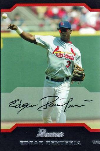 Edgar Renteria #20 Baseball Cards 2004 Bowman