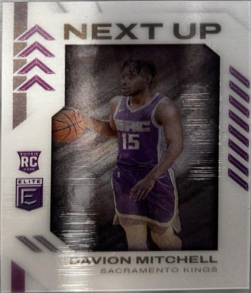 Davion Mitchell #NU-DMI Basketball Cards 2021 Panini Donruss Elite Next Up