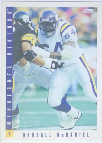 Randall McDaniel #17 Football Cards 1993 Panini Score