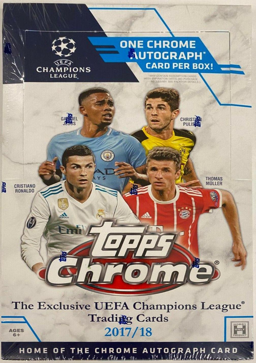 Hobby Box Soccer Cards 2018 Topps Chrome UEFA Champions League