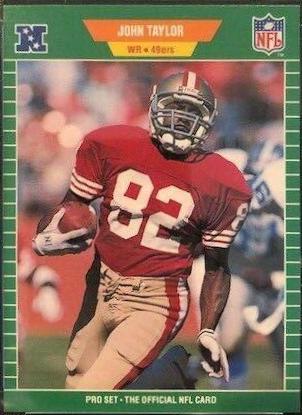 John Taylor #384 Football Cards 1989 Pro Set