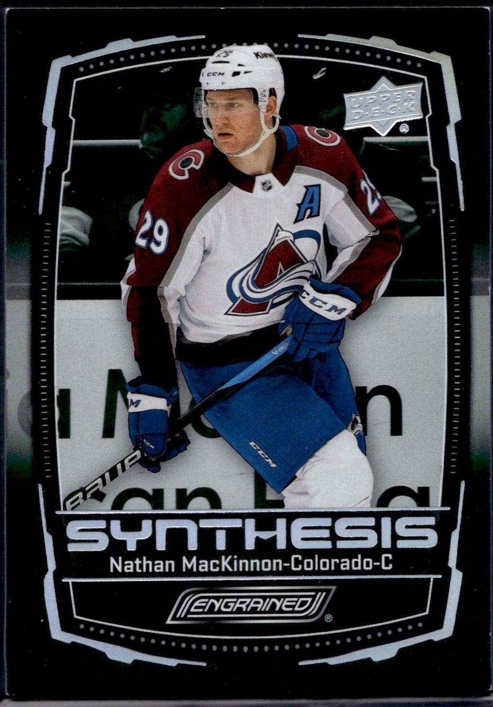 Nathan MacKinnon #S-20 Hockey Cards 2023 Upper Deck Engrained Synthesis