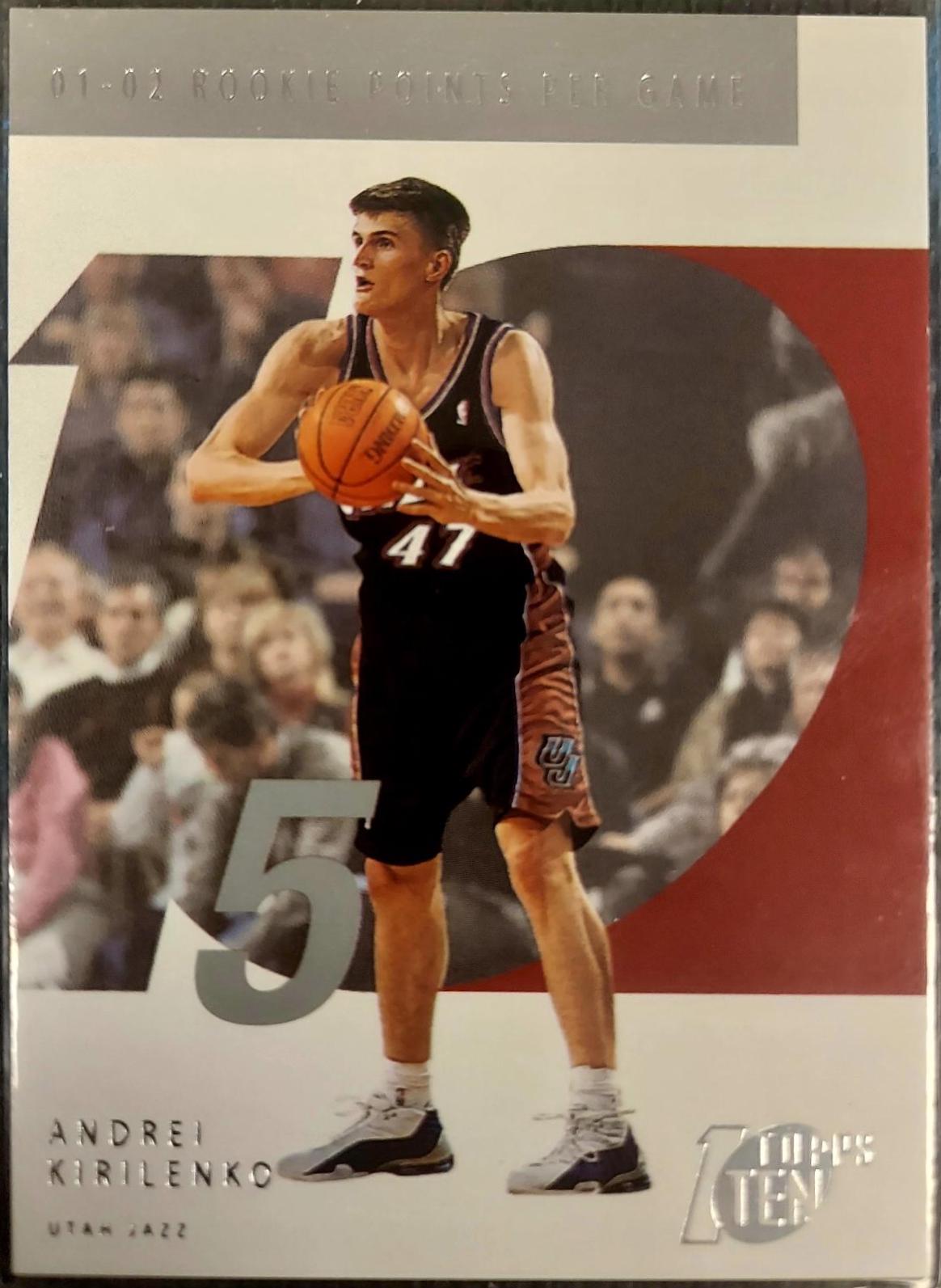 Andrei Kirilenko #115 Basketball Cards 2002 Topps Ten