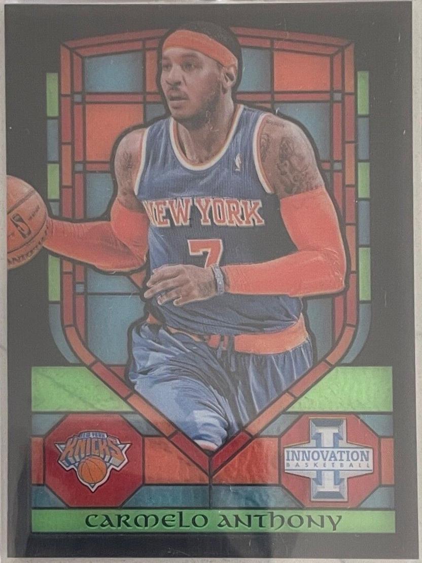 Carmelo Anthony #5 Basketball Cards 2013 Panini Innovation Stained Glass