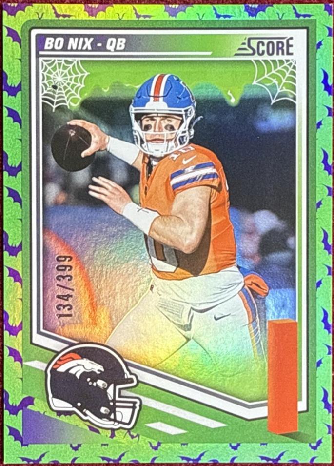 Bo Nix [Bats] #253 Prices | 2025 Panini Score | Football Cards