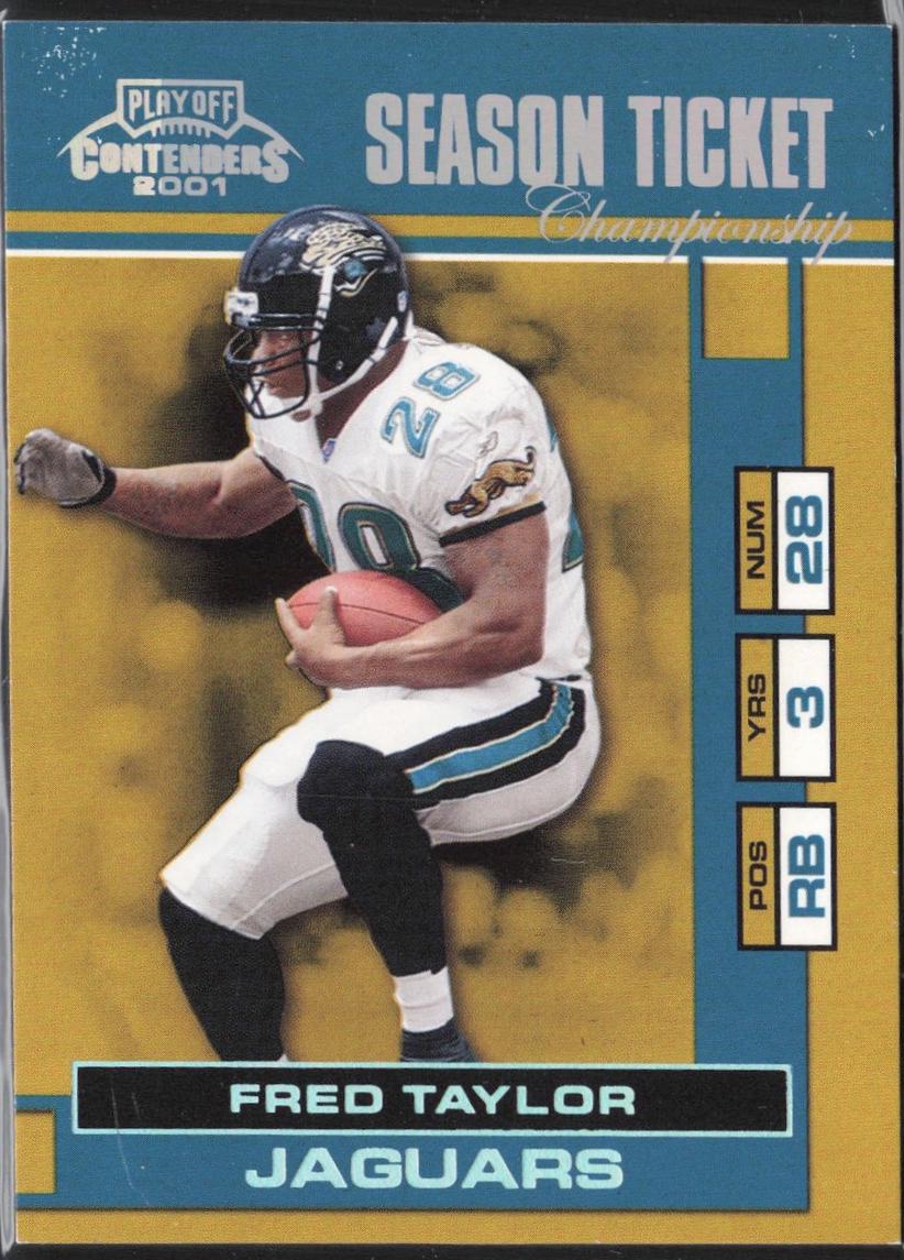 Fred Taylor #39 2001 Playoff Contenders Football
