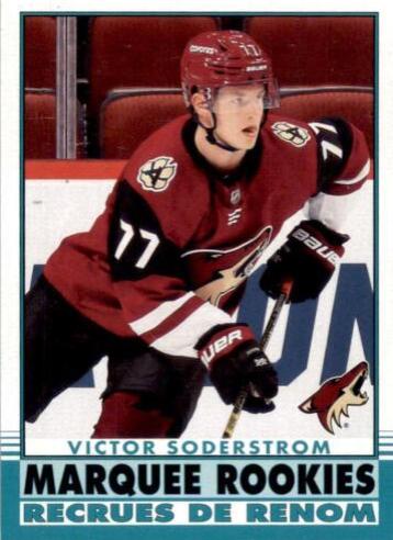 victor soderstrom #636 Hockey Cards 2020 O Pee Chee Marquee Rookies