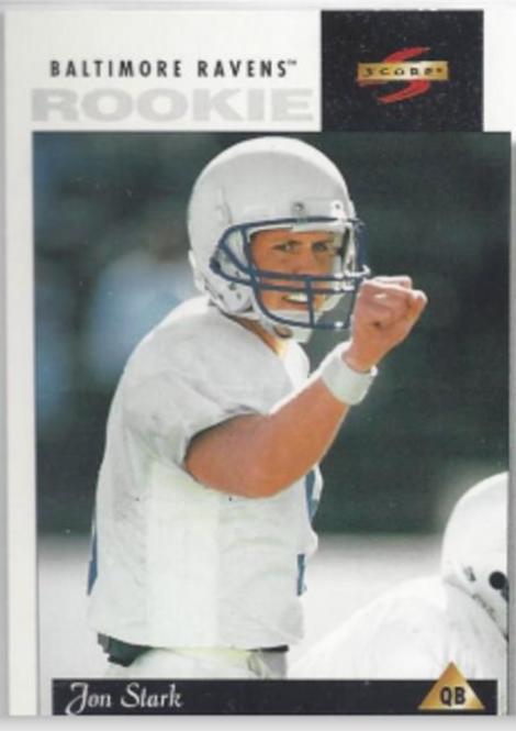 Jon Stark #243 Football Cards 1996 Panini Score