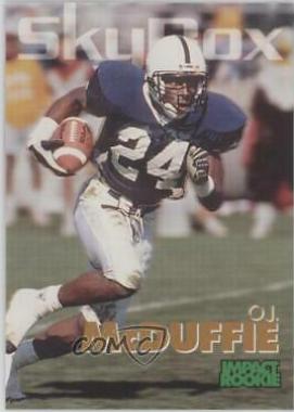 O.J. McDuffie #383 Football Cards 1993 Skybox Impact