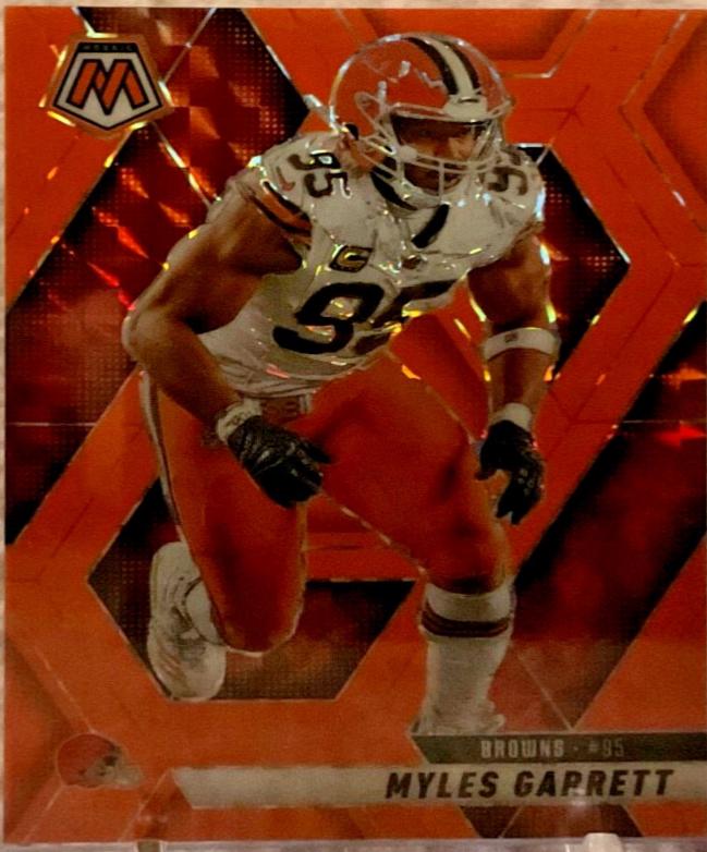 Myles Garrett [Mosaic Orange Fluorescent] #181 Prices | 2025