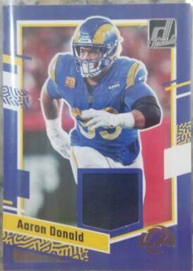 Aaron Donald #DTH-AD Football Cards 2023 Panini Donruss Threads