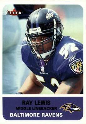 Ray Lewis #7 Football Cards 2002 Fleer