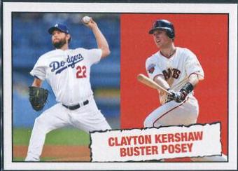 Clayton Kershaw, Buster Posey #32 Baseball Cards 2019 Topps Throwback Thursday