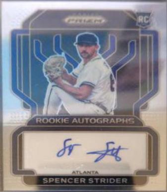 Spencer Strider #RA-SS Baseball Cards 2022 Panini Prizm Rookie Autographs