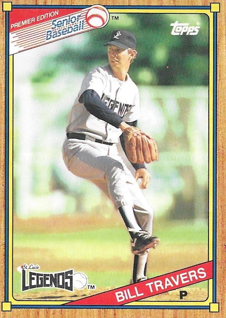 Bill Travers #21 Baseball Cards 1989 Topps Senior League