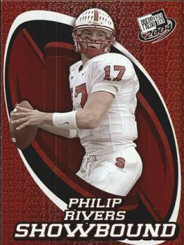 Philip Rivers #SB7 Football Cards 2004 Press Pass Showbound