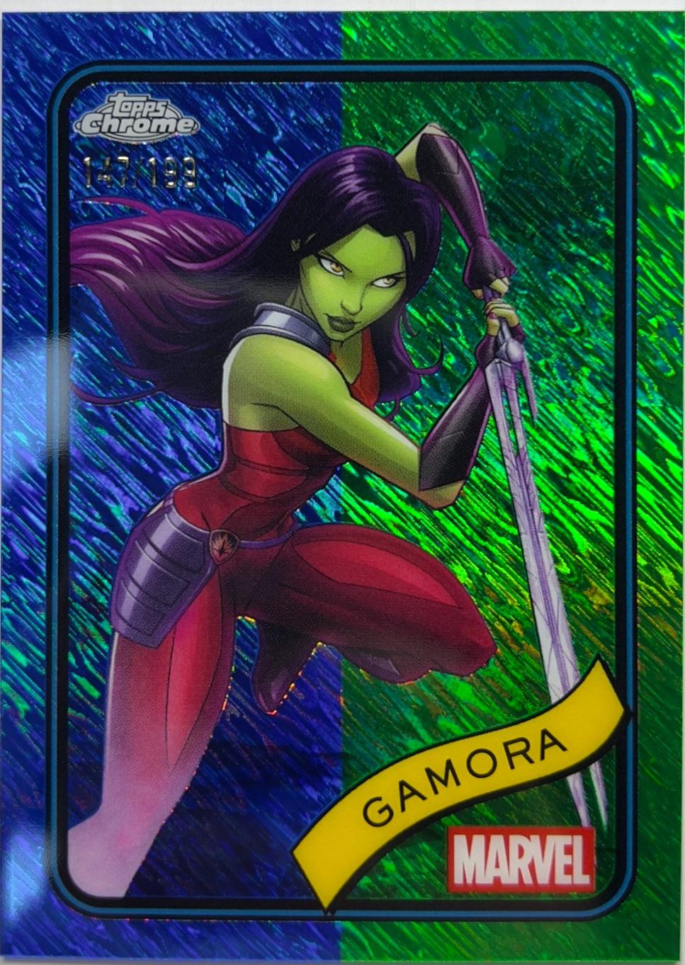Gamora Blue & Green Shimmer Refractor