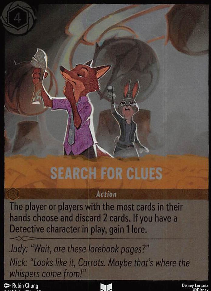 Search For Clues [Foil] #26 Prices | Lorcana Whispers in the Well | Lorcana  Cards