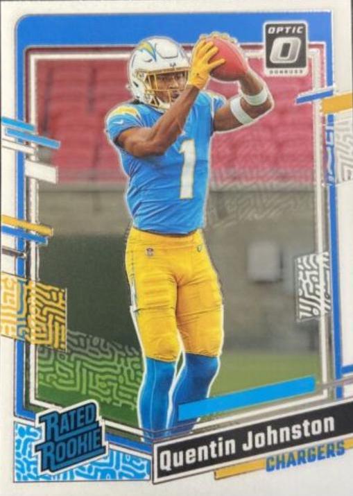 Quentin Johnston #265 Football Cards 2023 Panini Donruss Optic