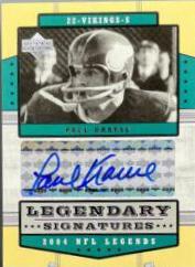 Paul Krause #LS-PK 2004 Upper Deck Legends Legendary Signatures Football