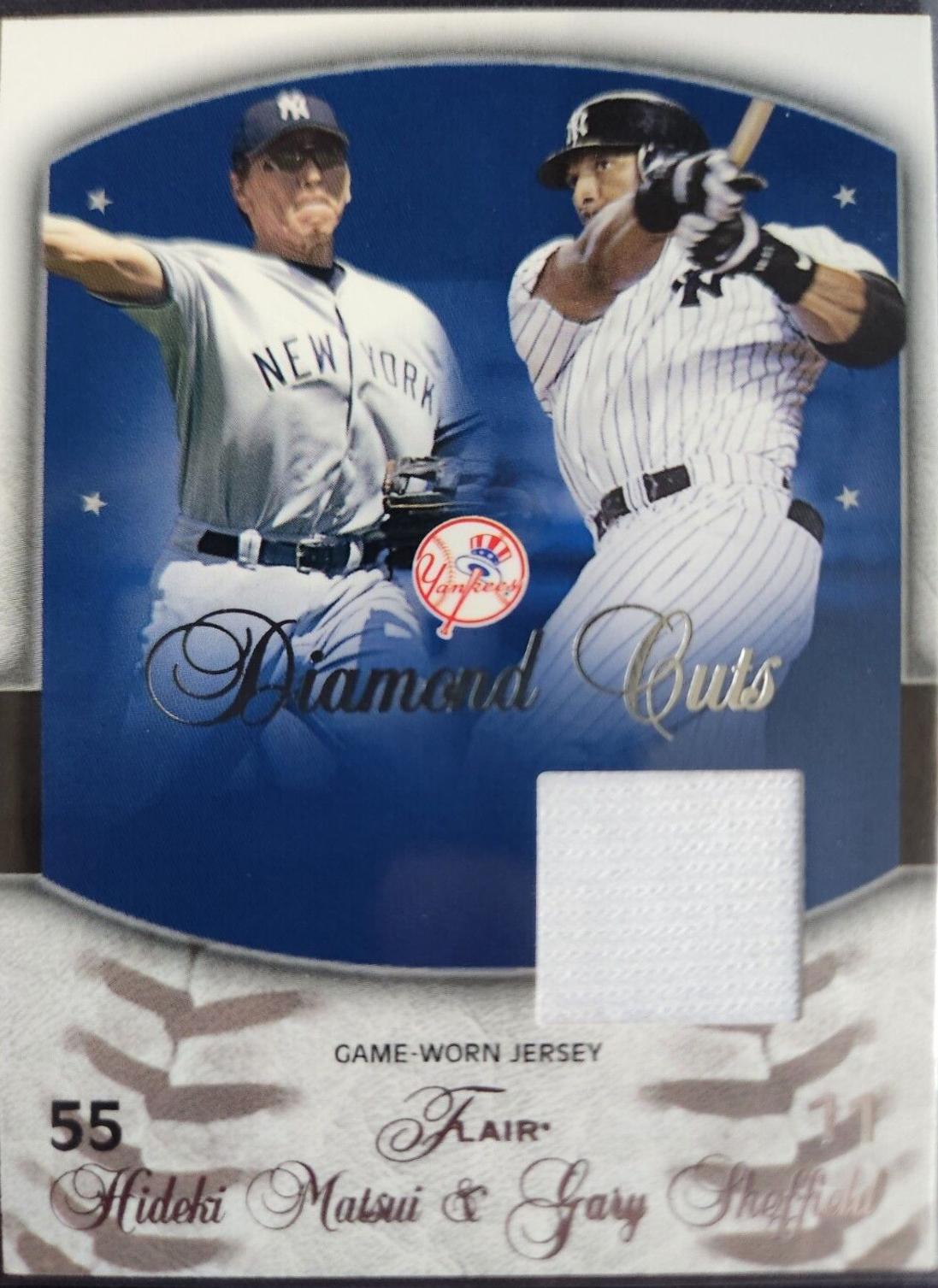 Gary Sheffield / Hideki Matsui #DC-GS Baseball Cards 2005 Flair Diamond Cuts Jersey