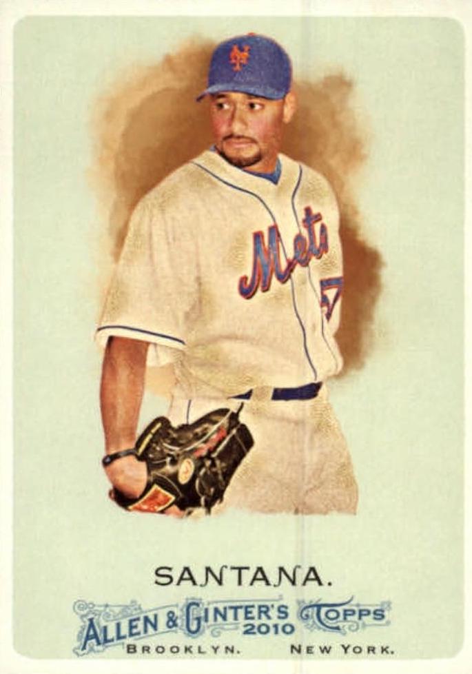 Johan Santana #17 Baseball Cards 2010 Topps Allen & Ginter