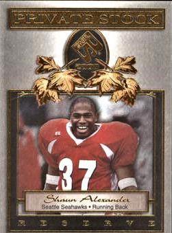 Shaun Alexander #19 Football Cards 2000 Pacific Private Stock Reserve