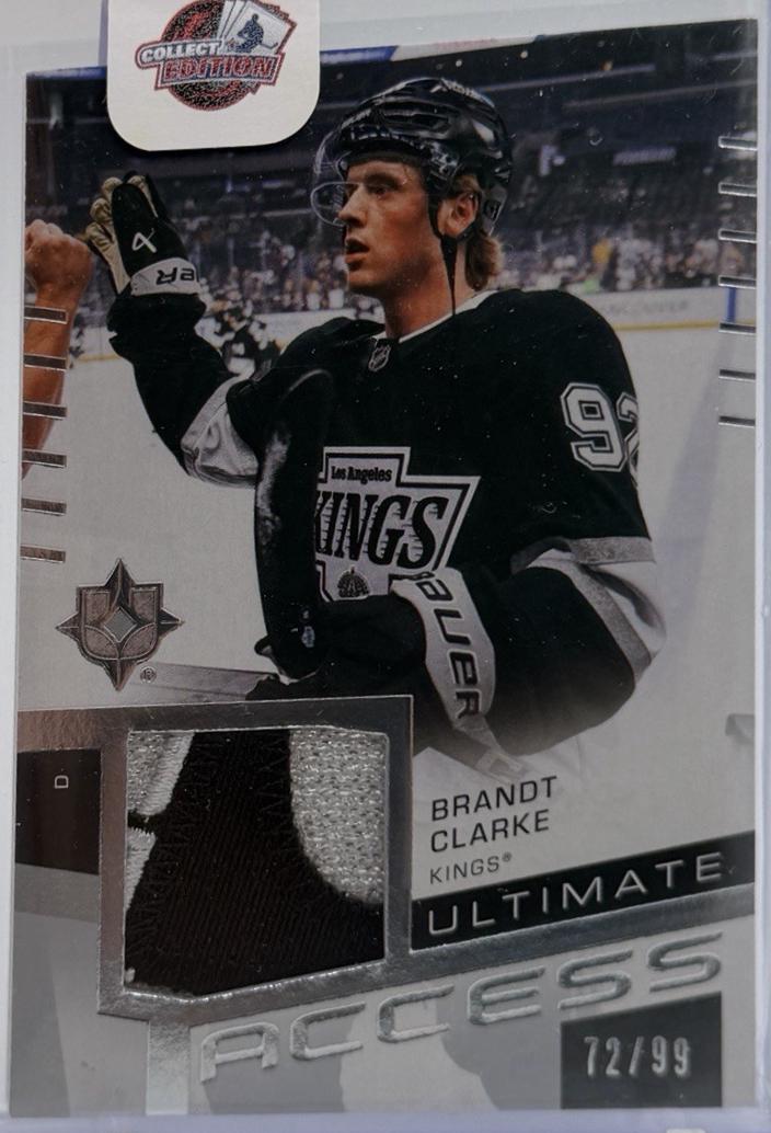 Brandt Clarke #UA-BC 2025-26 Upper Deck Ultimate Collection Hockey Ultimate Access Patch