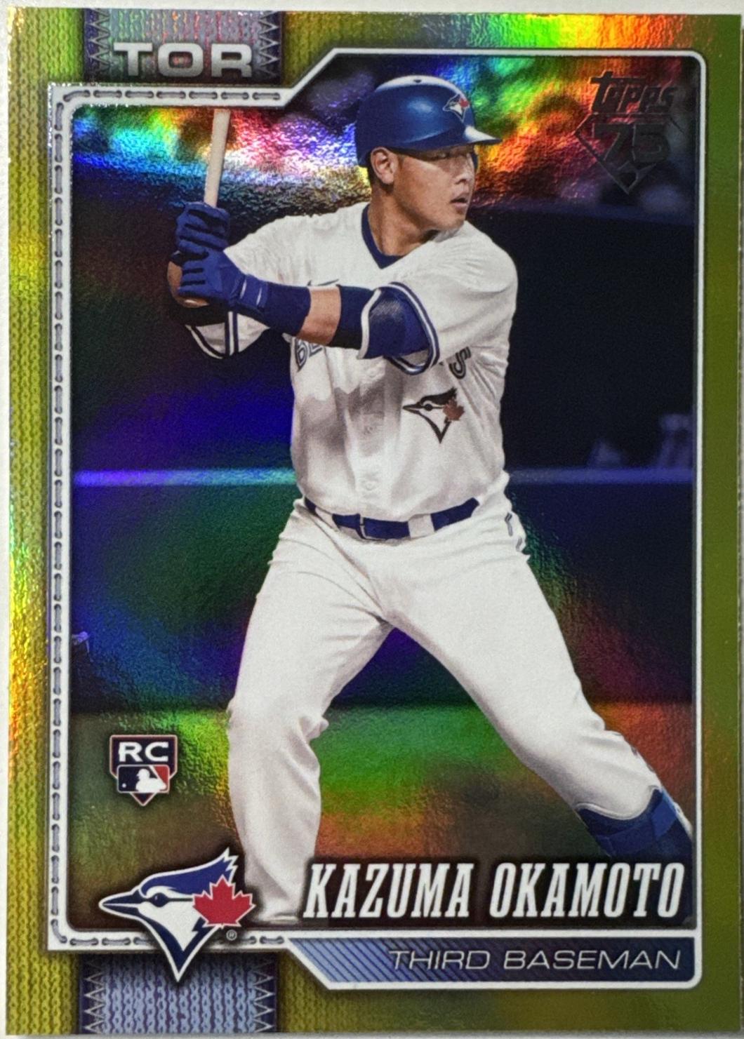 2026 Kazuma Okamoto [Yellow Rainbow Foil] #443