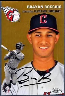 Brayan Rocchio #52 Baseball Cards 2023 Topps Chrome Platinum Anniversary