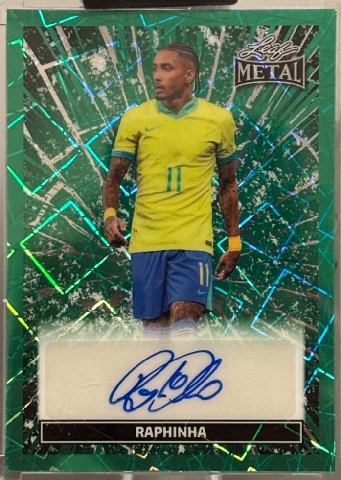 Raphinha #BT-R2 2026 Leaf Glory Of The Game Breaking Through Autograph Soccer