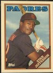 Stan Jefferson #223 Baseball Cards 1988 Topps Tiffany