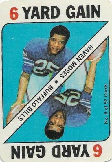 Haven Moses #8 Football Cards 1971 Topps Game Cards