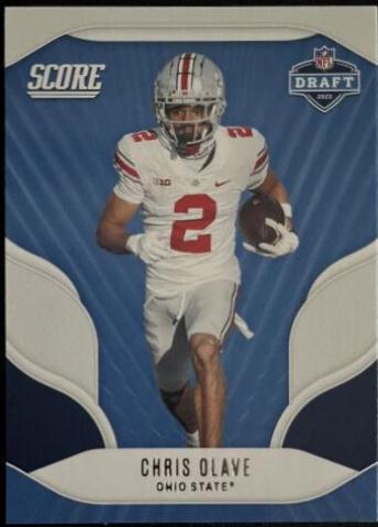 Chris Olave #D10 Football Cards 2022 Panini Score NFL Draft