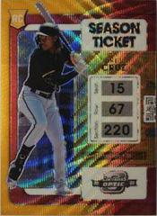 Oneil Cruz [Ruby Wave] #3 Baseball Cards 2022 Panini Chronicles Contenders Optic Prices