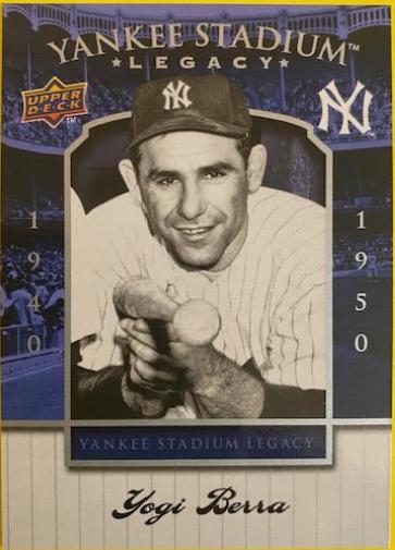 Yogi Berra #24 Baseball Cards 2008 Upper Deck Yankee Stadium Legacy