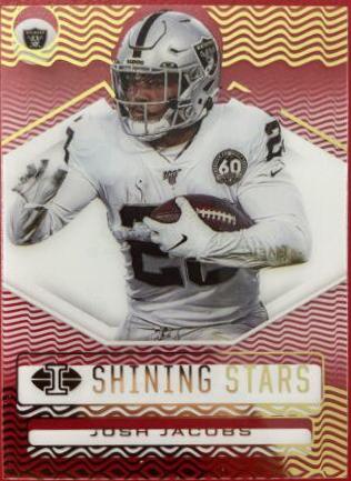 Josh Jacobs #SS12 Football Cards 2020 Panini Illusions Shining Stars