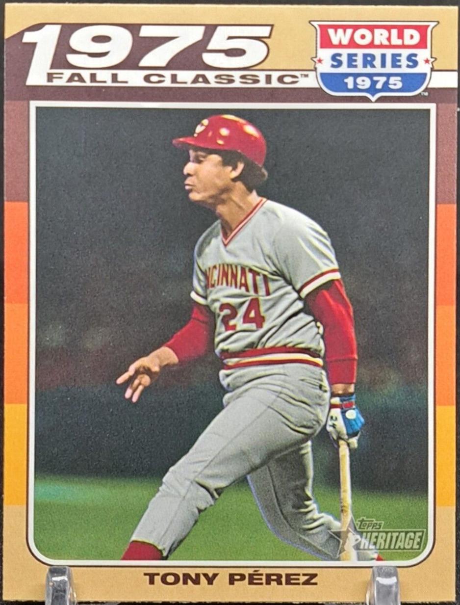 Tony Perez #75FC-3 Baseball Cards 2024 Topps Heritage Mini Fall Classic