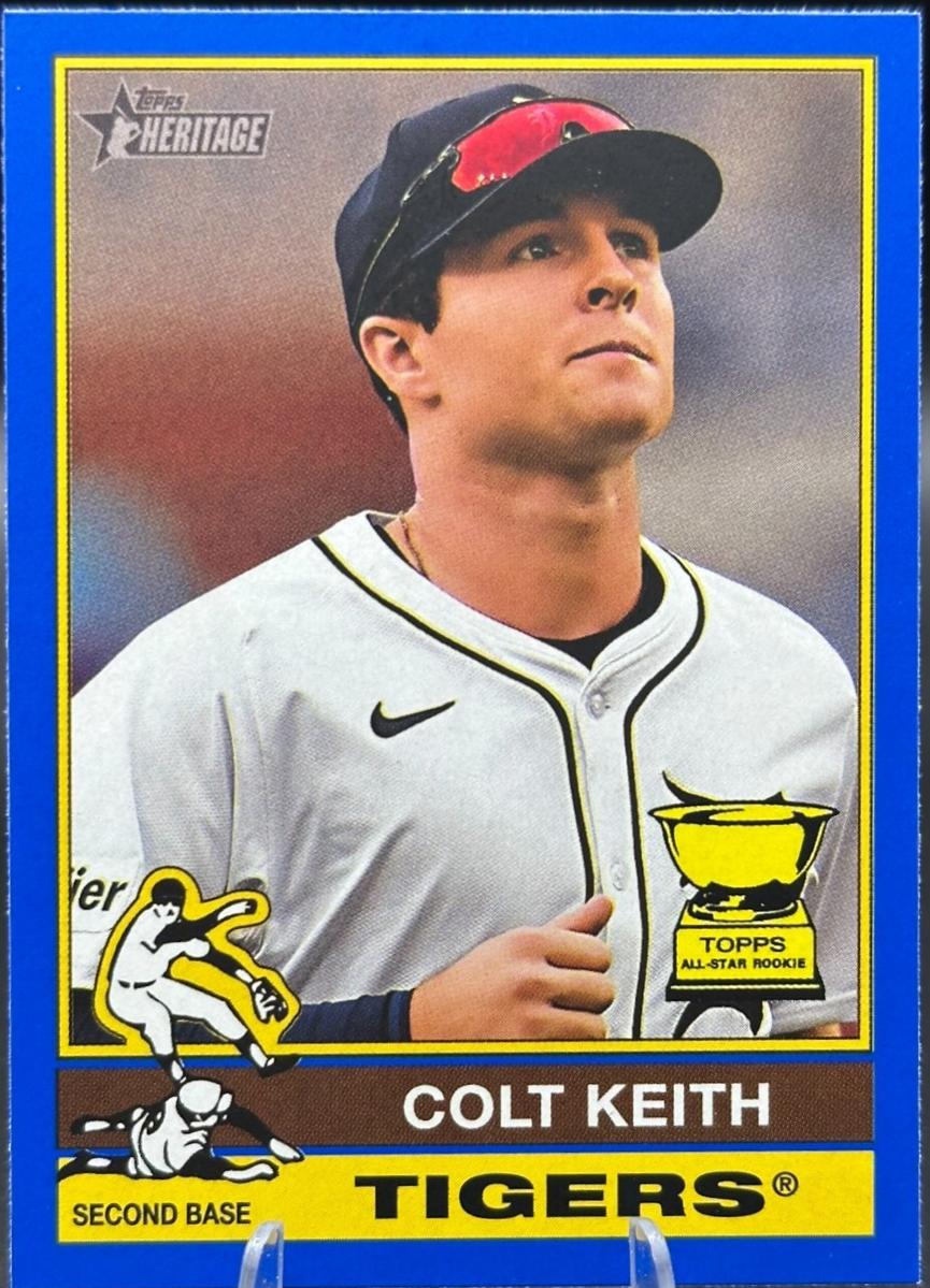 Colt Keith [Dark Blue Border] #255 Prices | 2025 Topps Heritage ...