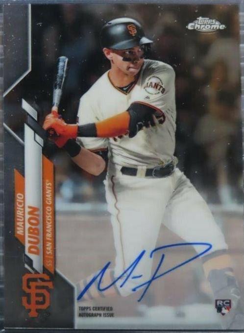 Mauricio Dubon #RA-MD 2020 Topps Chrome Baseball Rookie Autographs