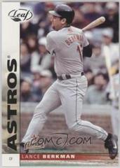 Lance Berkman #27 Baseball Cards 2002 Leaf Prices
