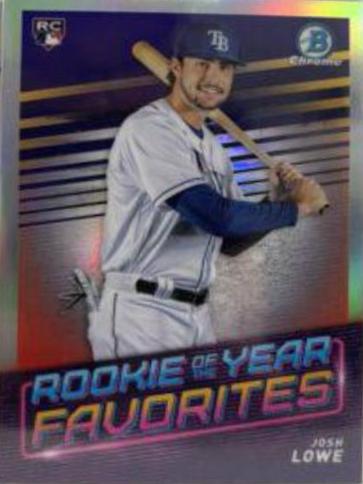 Josh Lowe #ROYF-11 Baseball Cards 2022 Bowman Rookie of the Year Favorites