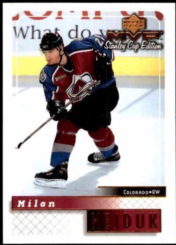 Milan Hejduk #50 Hockey Cards 1999 Upper Deck MVP Stanley Cup Edition