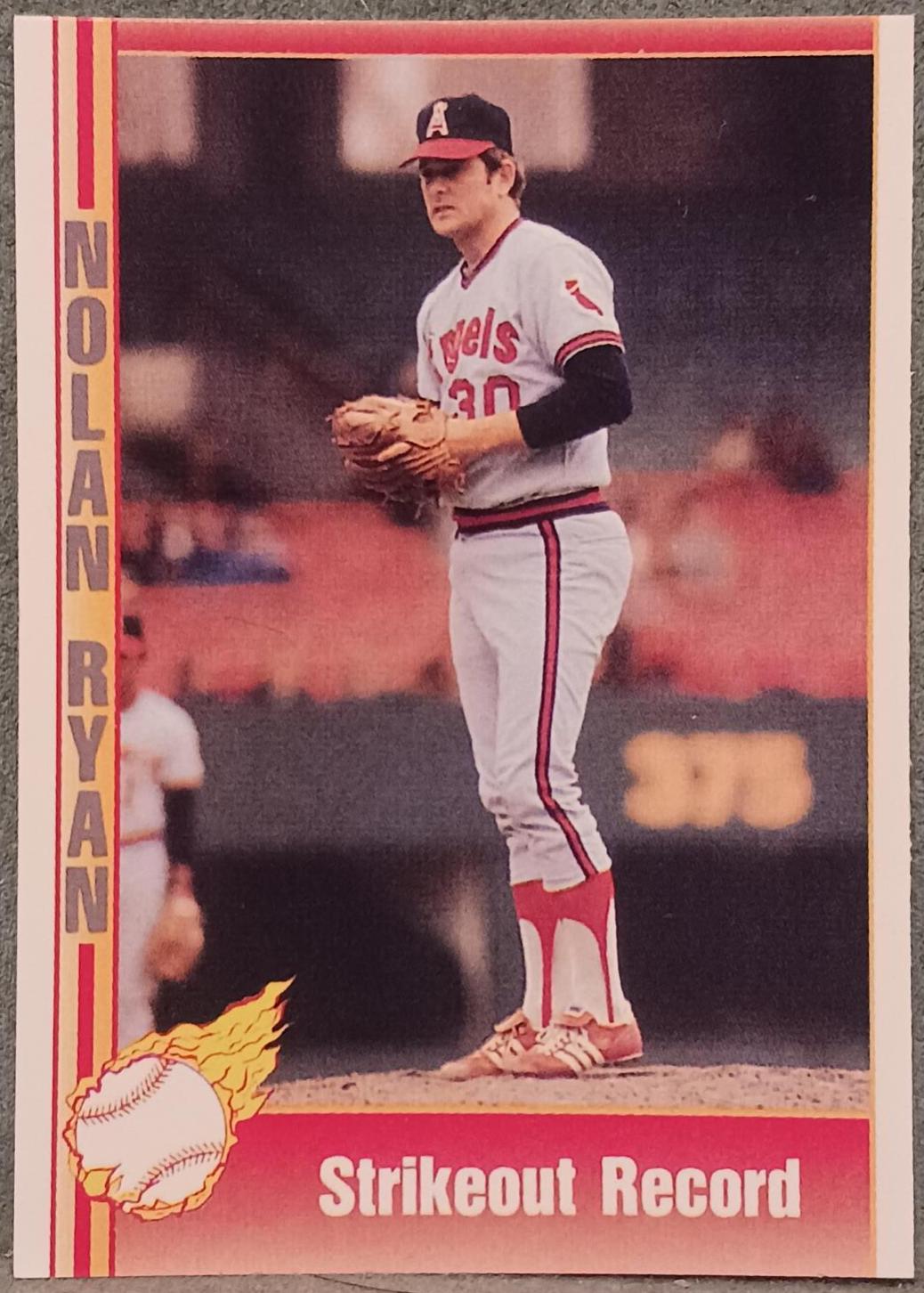Strikeout Record #129 Baseball Cards 1991 Pacific Nolan Ryan