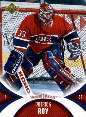 Patrick Roy #56 Hockey Cards 2006 Upper Deck Mini Jersey Collection