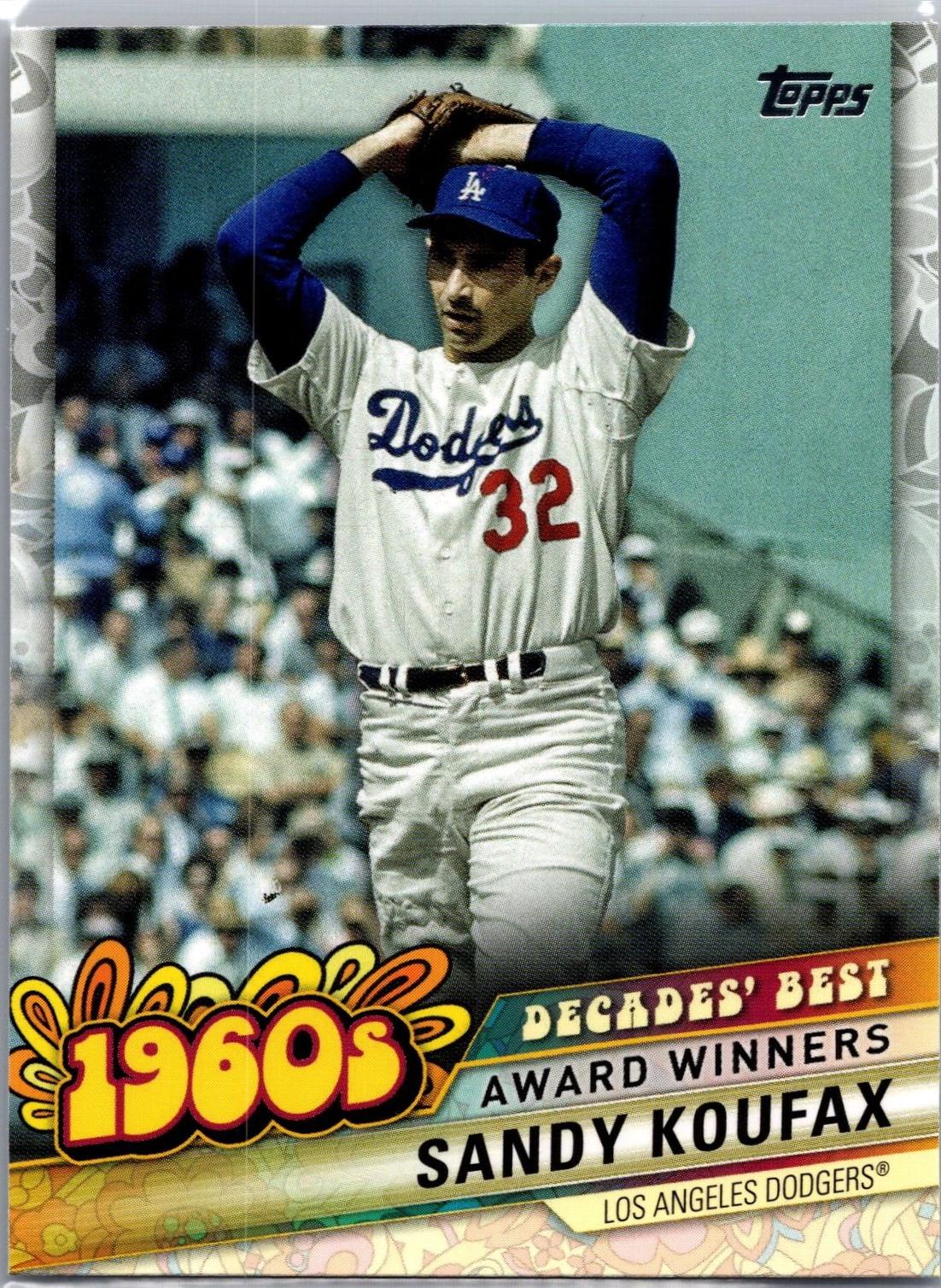 Sandy Koufax #DB-16 Baseball Cards 2020 Topps Update Decades' Best