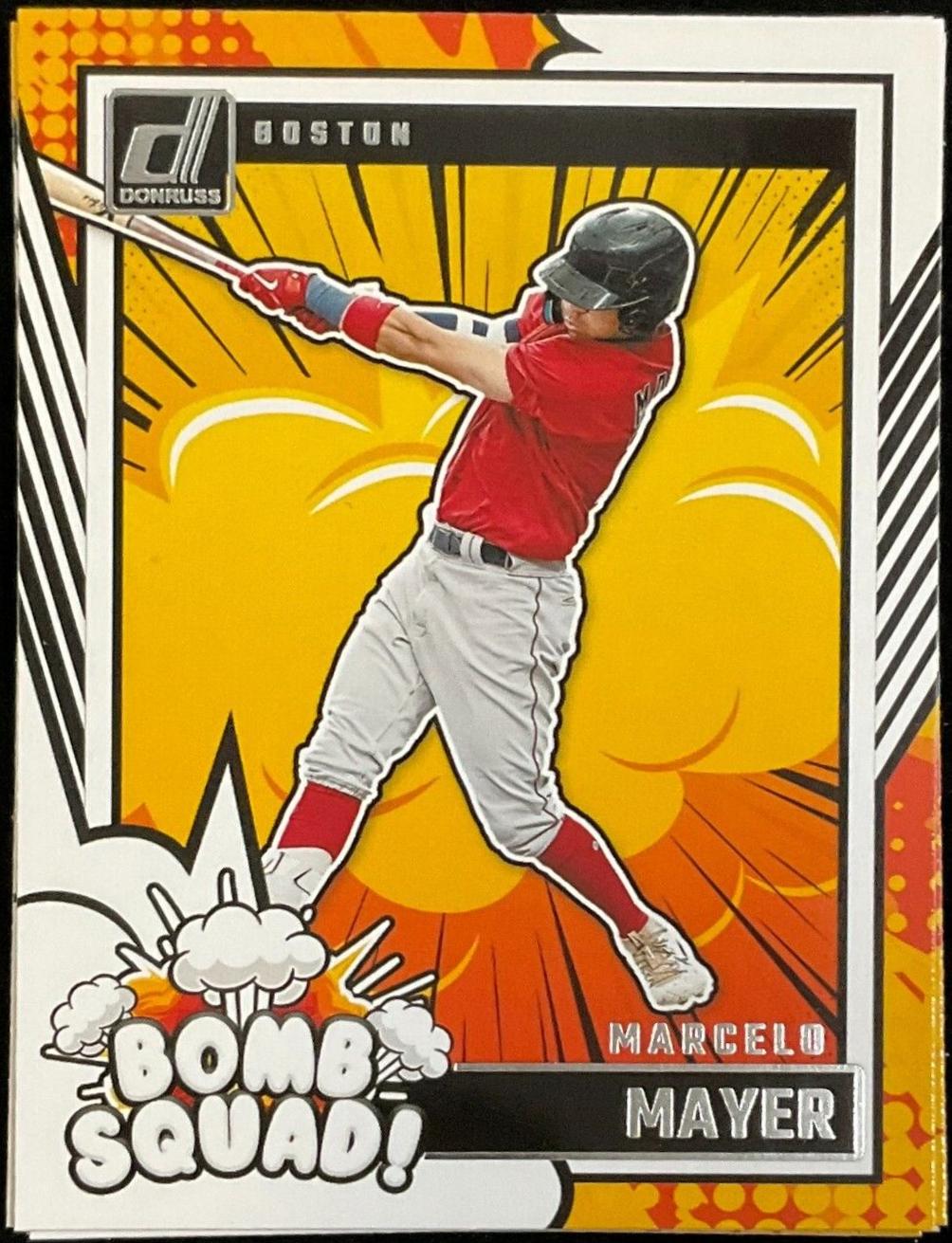 Marcelo Mayer #1 Baseball Cards 2024 Donruss Bomb Squad