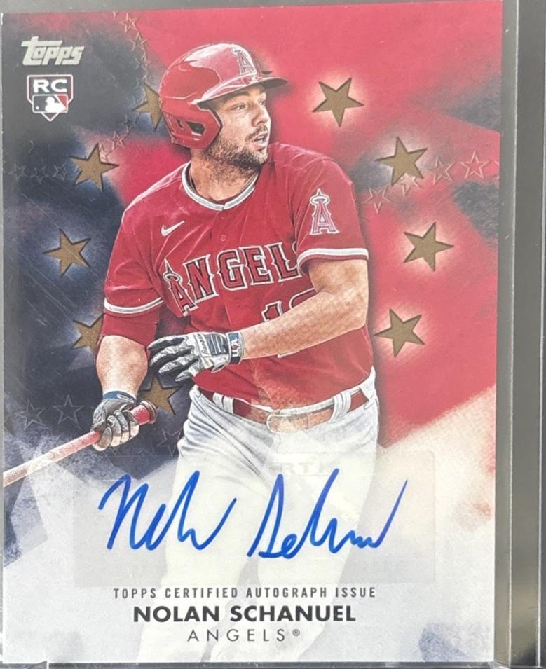 Nolan Schanuel #BSA-NSC Baseball Cards 2024 Topps Update Baseball Stars Autograph