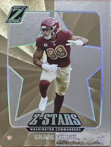 Chase Young #ZS-10 Football Cards 2022 Panini Zenith Z Stars
